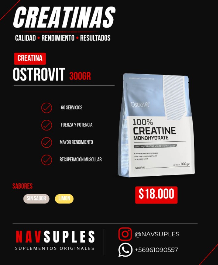 OstroVit Creatina Monohidratada 300gr