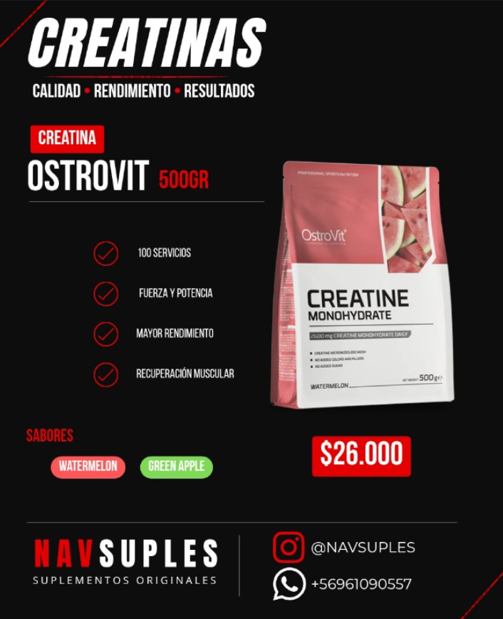 OstroVit Creatina Monohidratada 500gr