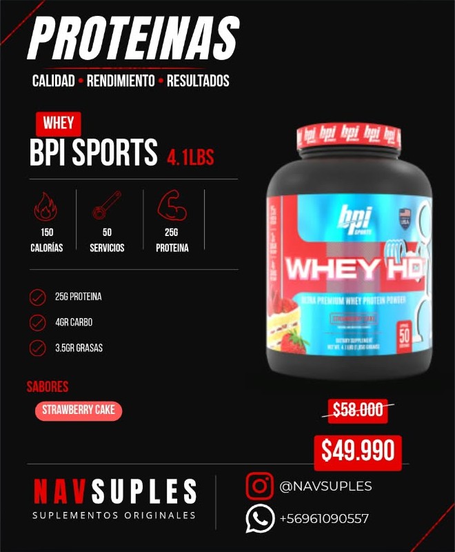 BPI Sports Whey HD 4.1lbs