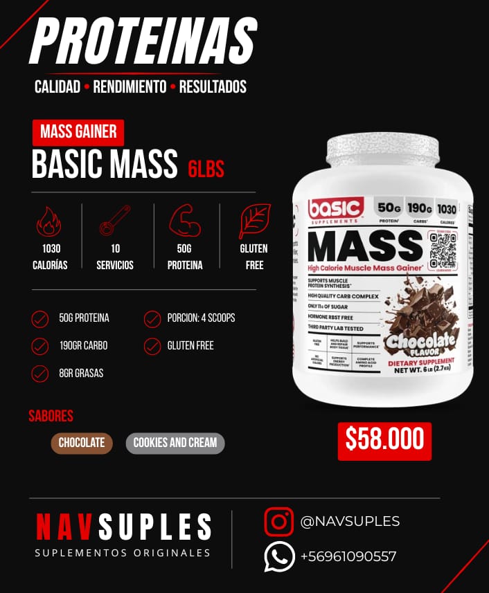 Basic Supplements Mass Gainer 6lbs