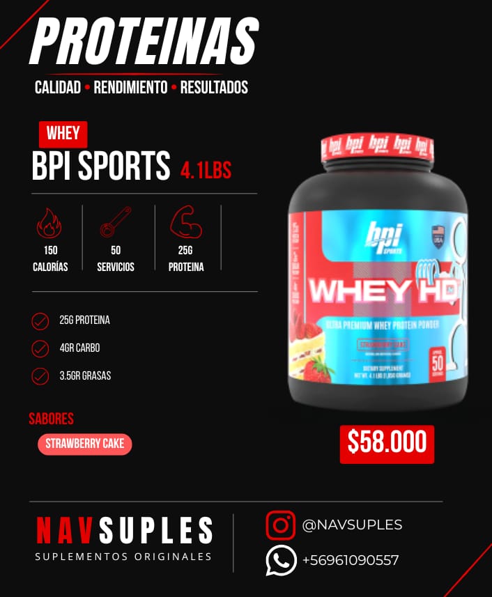 BPI Sports Whey HD 4.1lbs