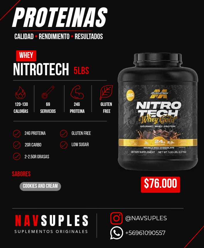 Nitrotech Whey Gold 5lbs