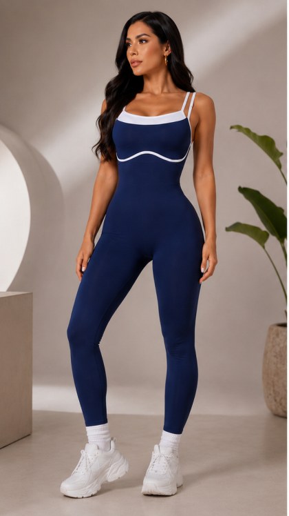 Enterito deportivo largo Con push up — Mod. 6