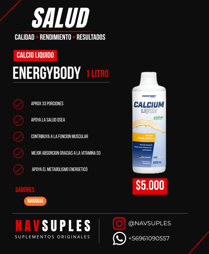 Energybody Calcio Líquido 1 litro