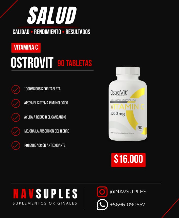 OstroVit Vitamina C 90 tabletas
