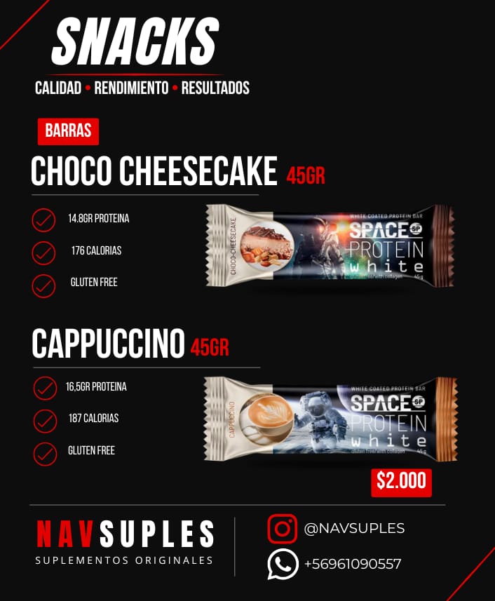 Barra Choco Cheesecake y Cappuccino