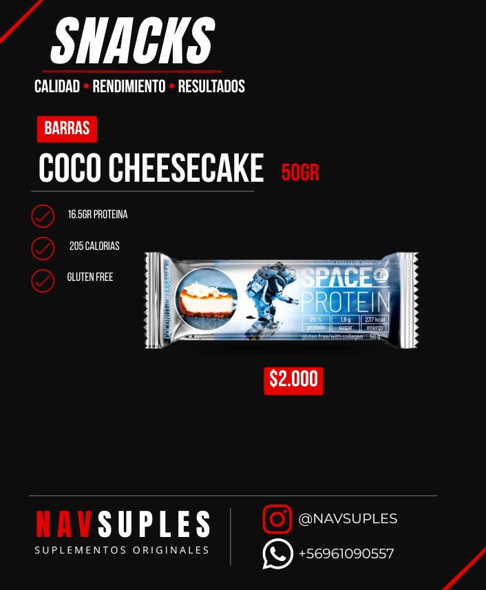 Barra Coco Cheesecake 50gr