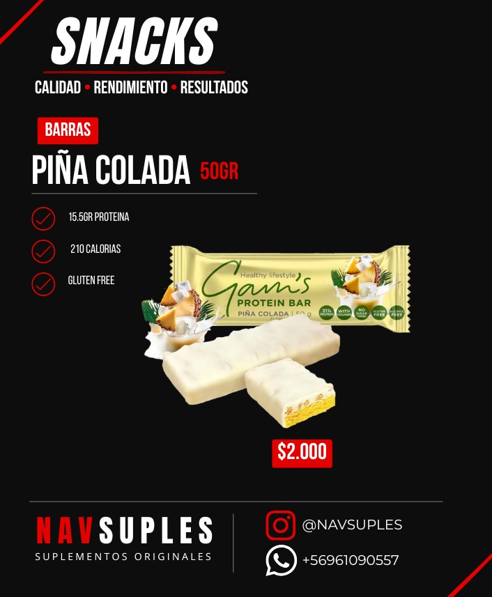 Barra Piña Colada 50gr