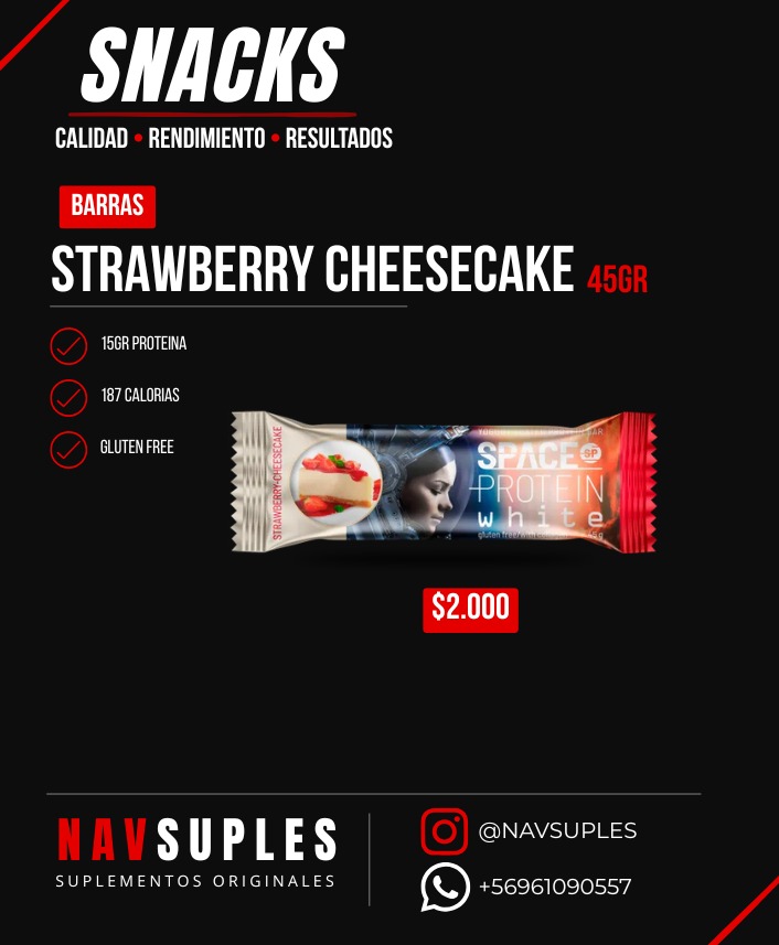Barra Strawberry Cheesecake 45gr